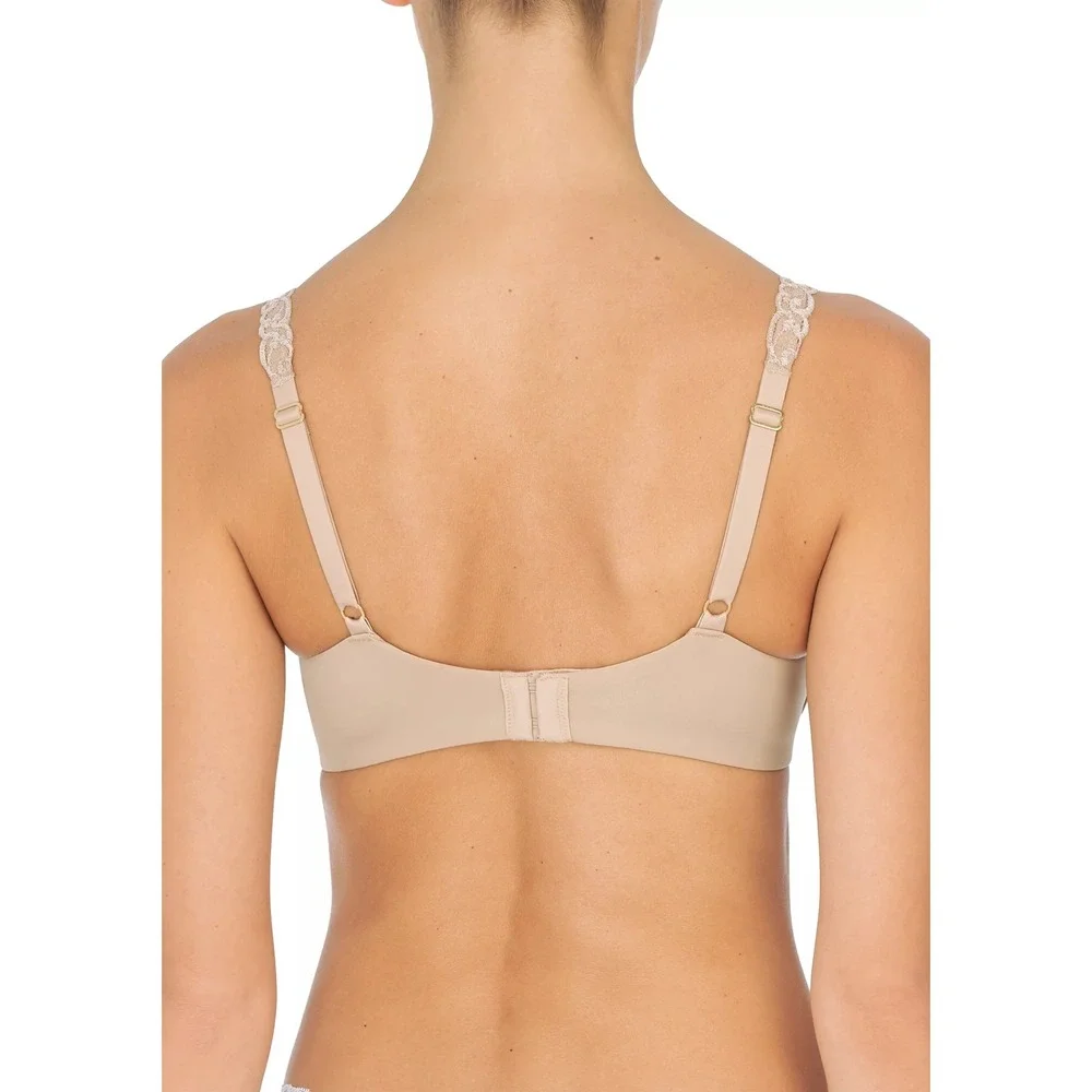 Natori Pure Luxe Full Fit Contour Underwire Bra Café Beige 30G New